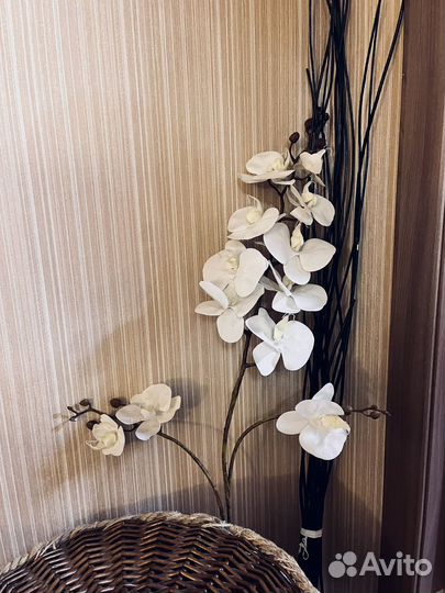 Ветка орхидеи искусственная. Высота 120 см