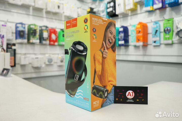 Портативная колонка Hoco HC12 TWS, Black