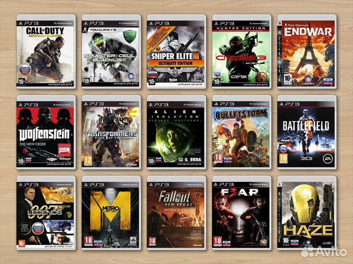 Коллекция игр PS3