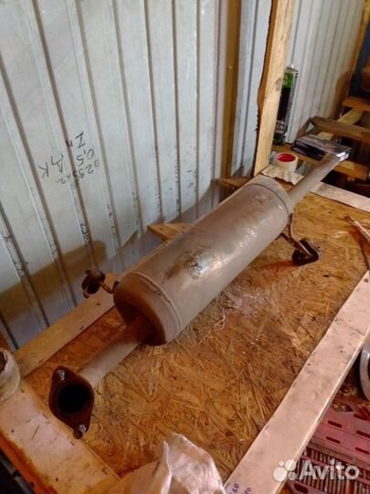 Выхлопная система. глушитель Kia Rio 3. Solaris