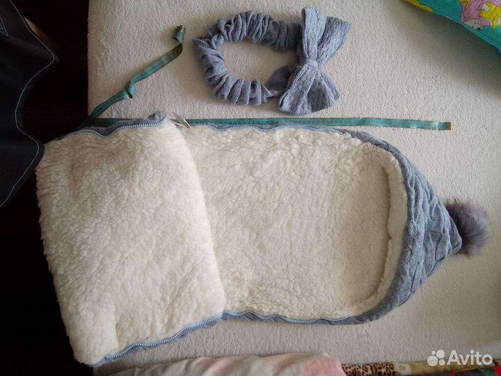 Конверт зимний для новорожденных