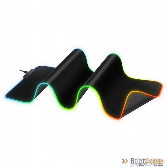 Игровой коврик defender black XXL light 780 х 300 х 4 мм