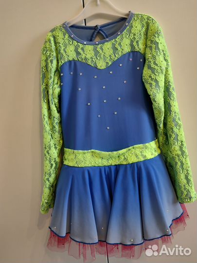 Платье 125-135 для выступления фк и танцы