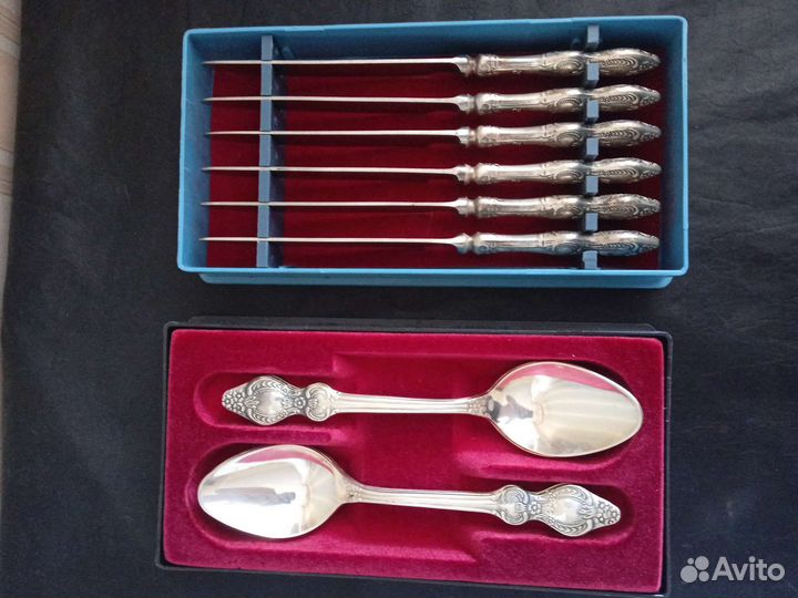 Ложки и ножи мельхиор СССР