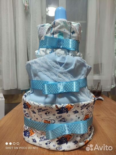 Торт из памперсов на выписку