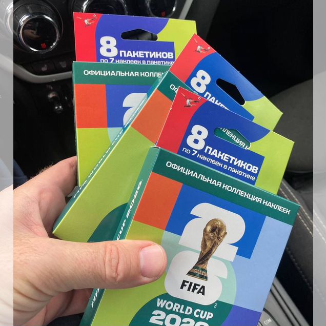 Блистер с наклейками Panini WC2026
