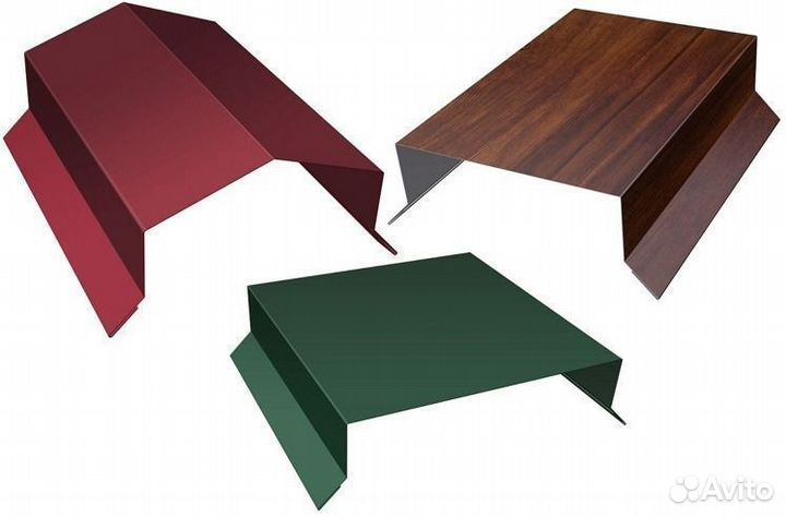 Парапетная крышка угольная 150мм 0,45 PE RAL 8017