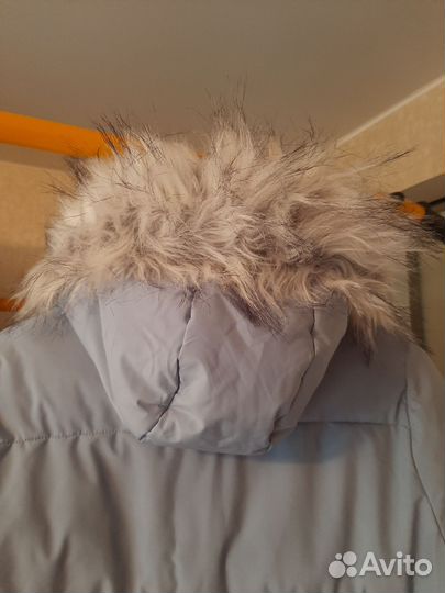 Куртка зимняя женская голубая 42