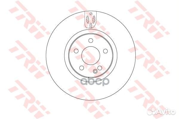 Диск тормозной mercedes vito(447) 14- передний