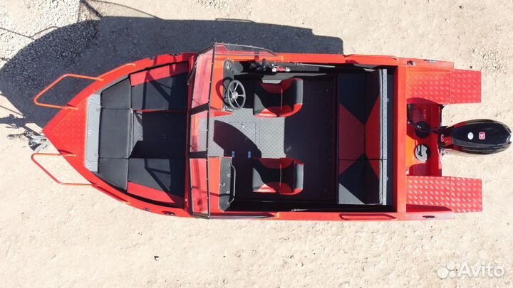 Алюминиевая лодка Триера 460 + диван трансформер