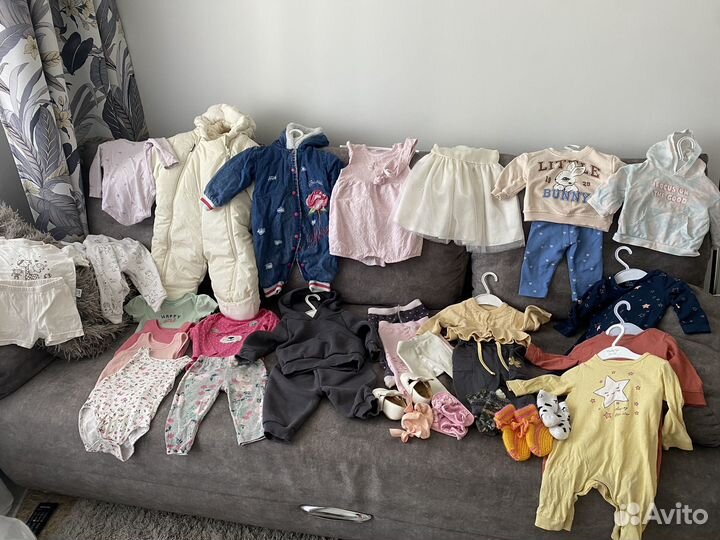 Огромный пакет детской одежды 62-74