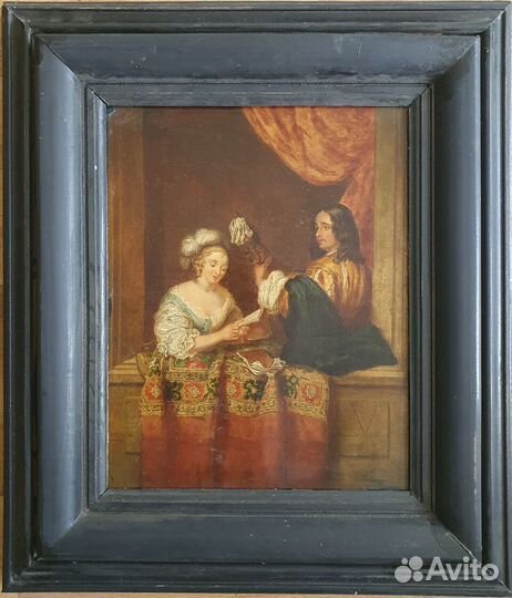 Картина Влюбленная пара у окна худ. Г. Терборх