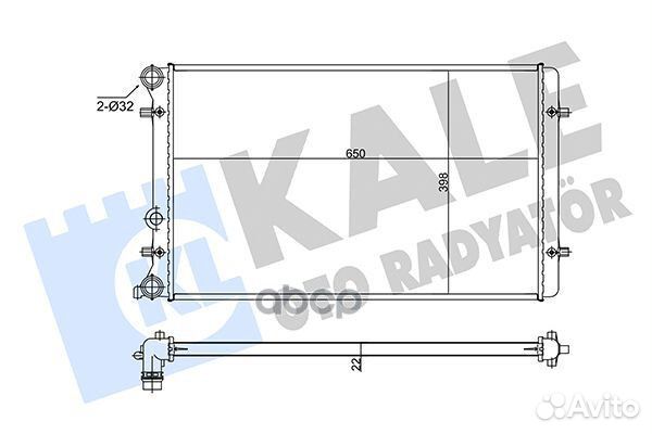 366400 радиатор системы охлаждения Audi A3,VW