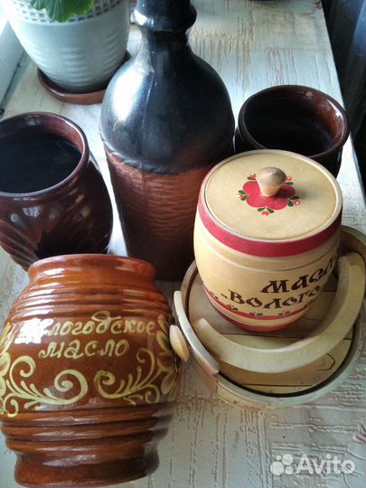 Графин, керамика, туески