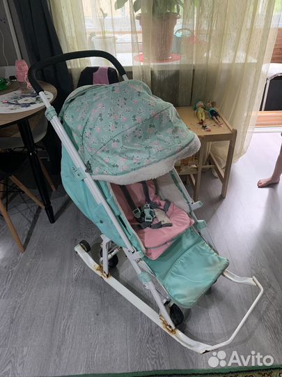 Детские санки коляска ника