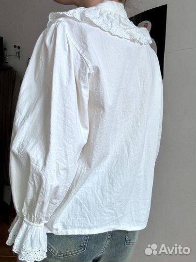 Винтажная женская рубашка блузка