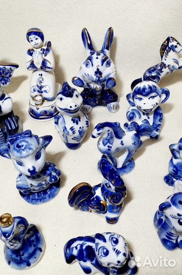 Фигурки. Гжель СССР