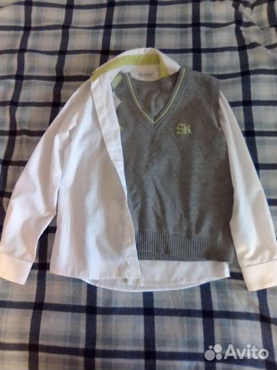 Рубашка и жилет Сколково рост 128-134