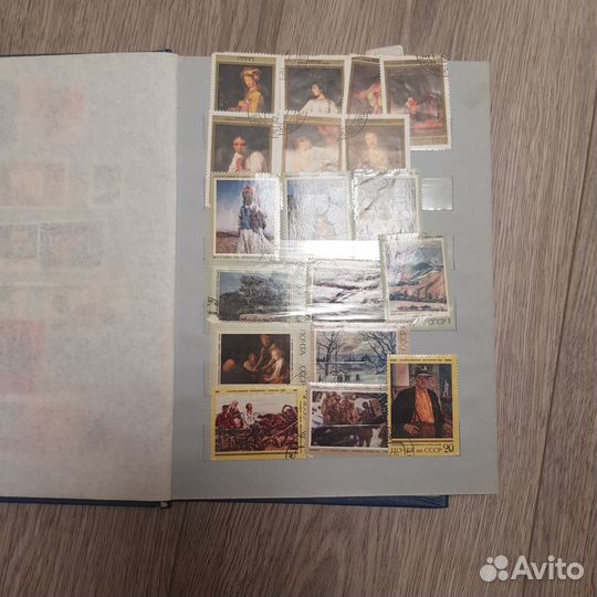 Почтовые марки коллекция в альбоме