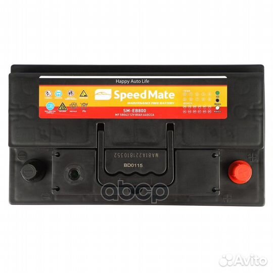 АКБ speedmate Excell 12V 80Ah 640A 315x175x190