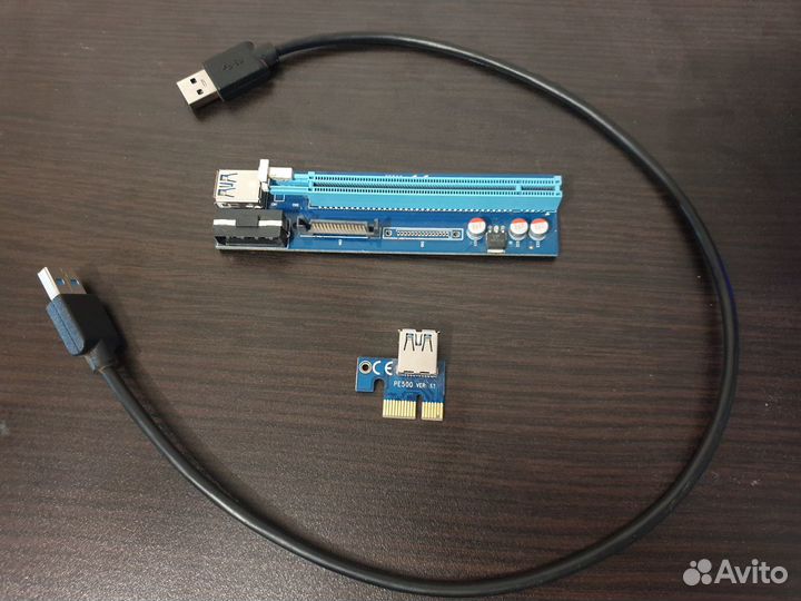Райзер SATA Molex pci-e x16