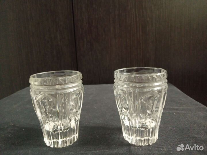 Хрустальные рюмки, стаканы, стопки СССР