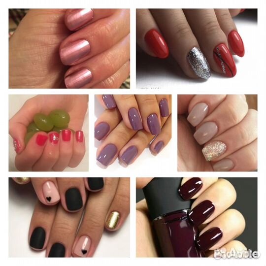 Ногти шеллак с дизайном