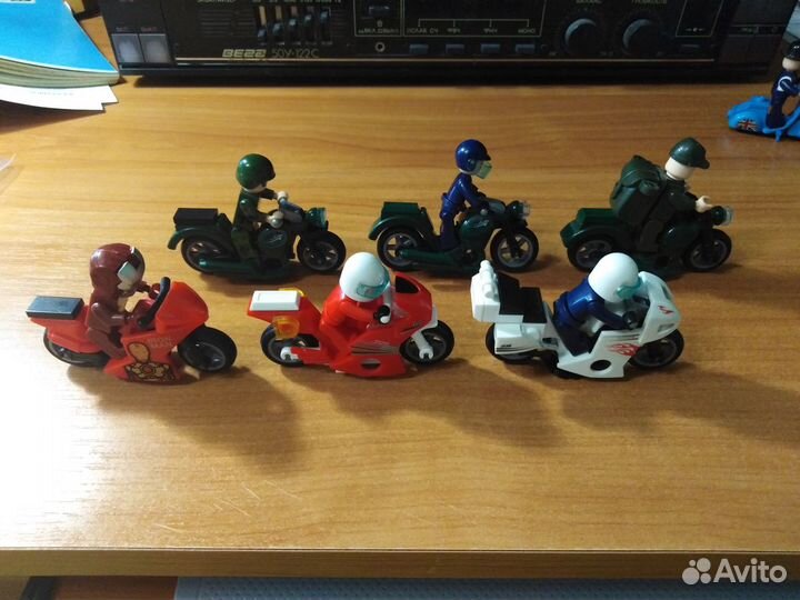 Лего и Sluban мотоциклы и человеки