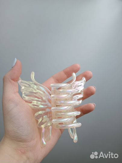 Крабик для волос бабочка заколка зажим для волос