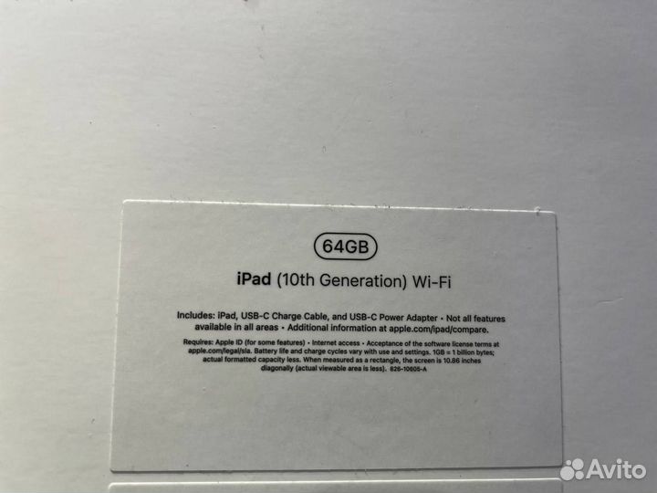 Новый iPad 10 64gb Silver