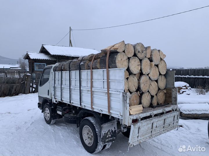 Дрова чурками Сосна Лиственница