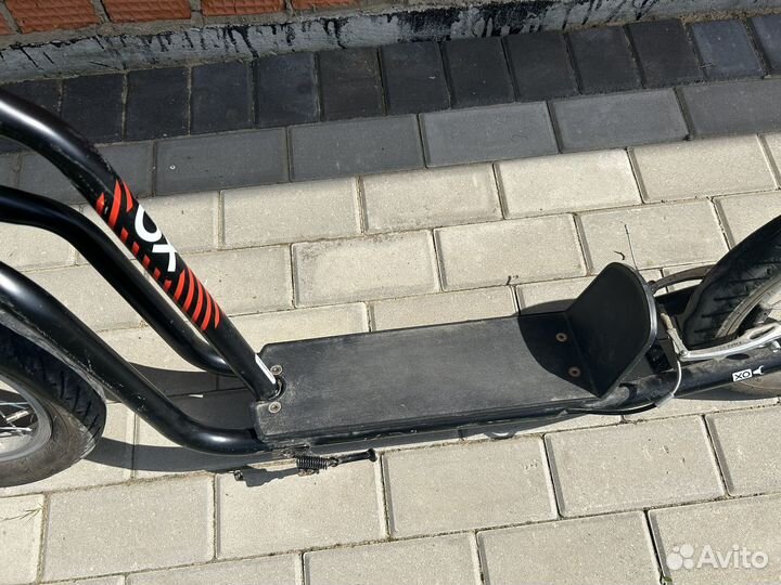 Самокат с надувными колесами ox