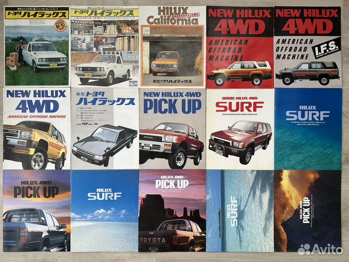 Дилерские каталоги Toyota Hilux Surf / Pick Up