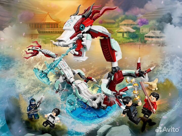 Конструктор Супергерои Битва в древней деревне