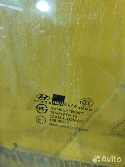 Стекло переднее правое для Hyundai Coupe 2002-2009