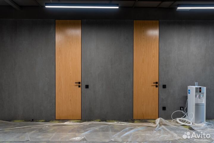 Изготовление шпонированных дверей высота до 2,8м