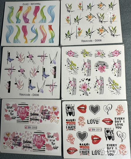 Наклейка слайдер для маникюра на ногти