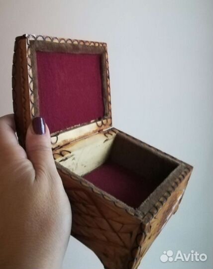 Старая Резная шкатулка