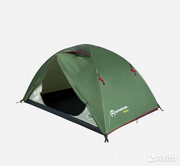 Палатка 2х местная 2 слоя 2 входа