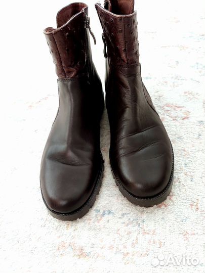 Полусапожки женские демисезонные кожаные