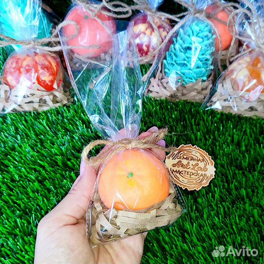 Новогоднее мыло ручной работы