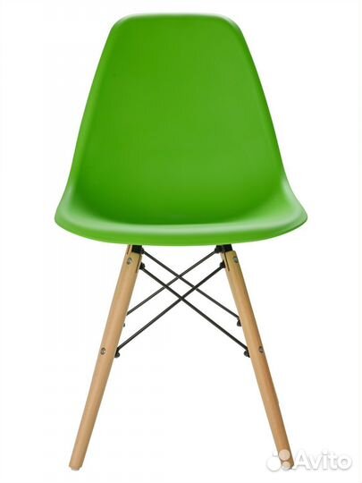 Стул в стиле eames DSW,салатовый, 1 шт
