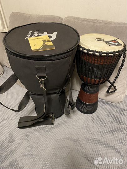 Джембе с чехлом Meinl ADJ3-M + Bag