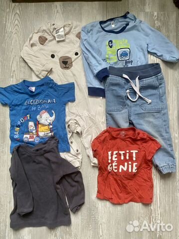 Вещи пакетом на мальчика 74 и 80