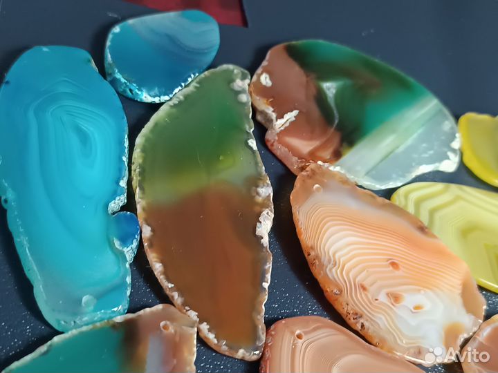 Срез агата,подвески