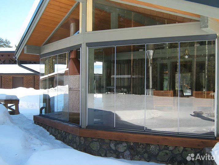 Безрамное остекление лоджий