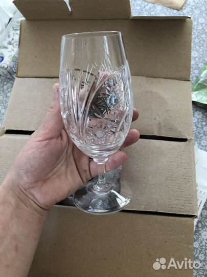 Хрустальные фужеры Неман