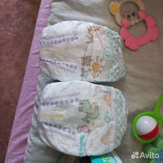 Памперсы подгузники для детей 1, всего 108 штук