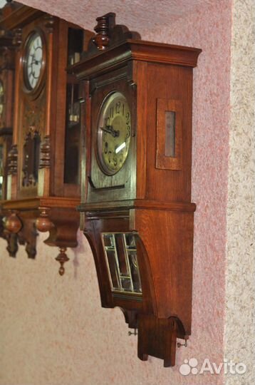 Старинные настенные четвертные часы Kenzle 200