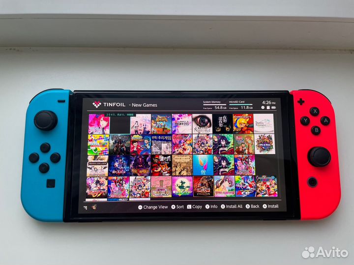 Nintendo Switch Oled прошитая Чип 256гб